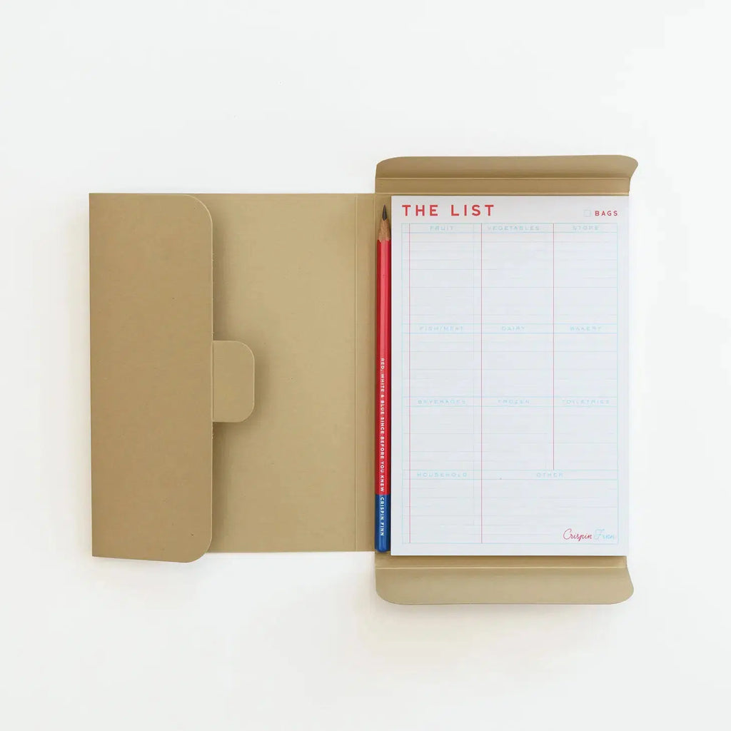 Crispin Finn - The List shopping planner notepad & pencil set | Scout & Co