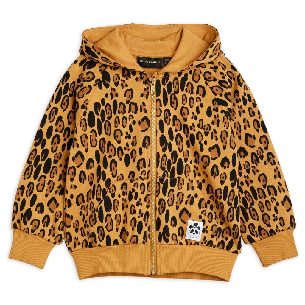 Mini Rodini - Basic leopard zip hoodie | Scout & Co