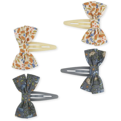 Konges Sløjd - Bow hair clips 4 pack - Nuit de Fleurs | Scout & Co
