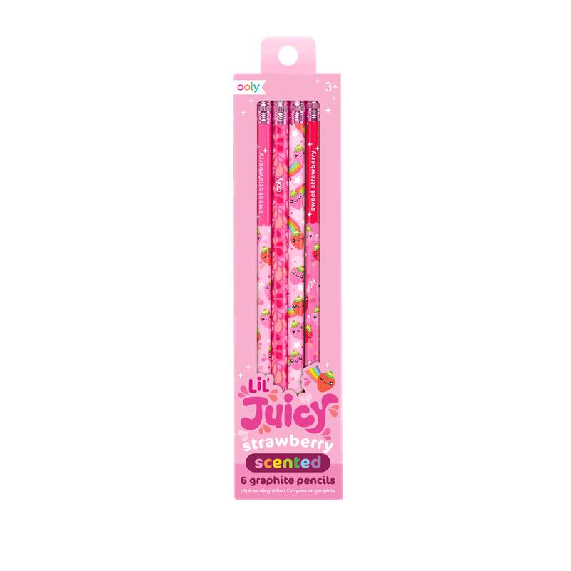 Ooly - Lil Juicy scented pencils - set of 6 - Strawberry | Scout & Co
