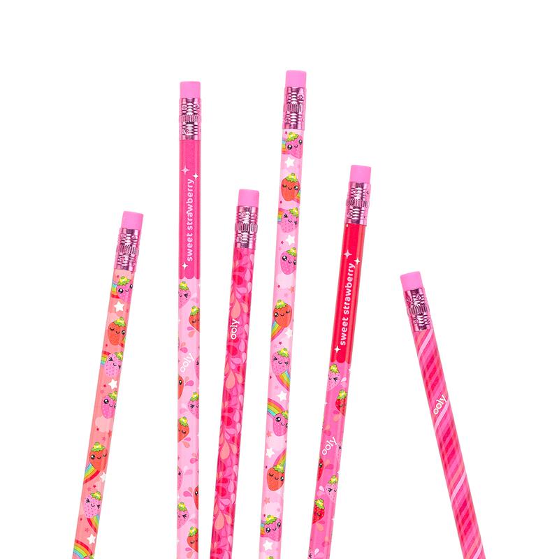 Ooly - Lil Juicy scented pencils - set of 6 - Strawberry | Scout & Co