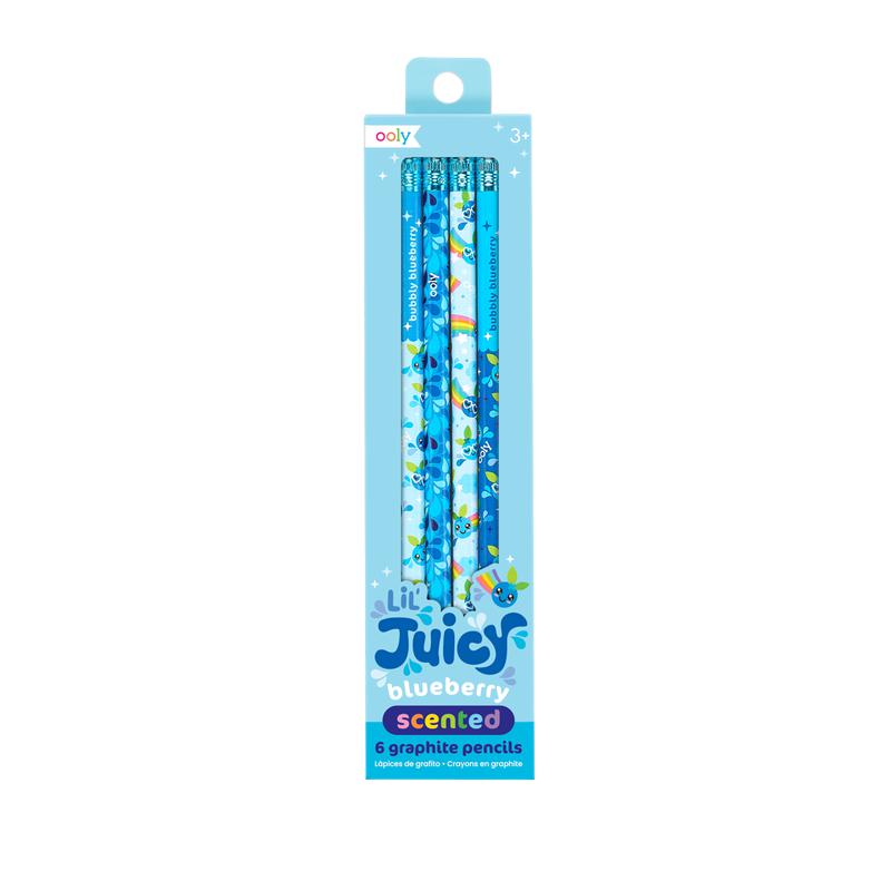 Ooly - Lil Juicy scented pencils - set of 6 - Blueberry | Scout & Co