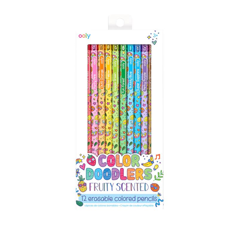Ooly - Colour Doodlers fruity scented erasable colour pencils - set of 12 | Scout & Co