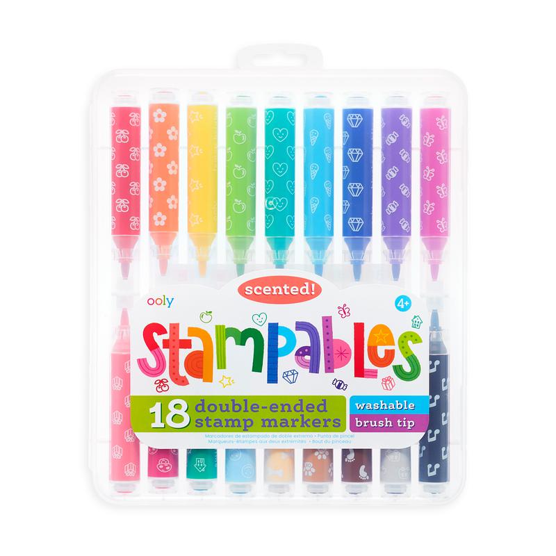 Ooly - Stampables double-ended scented markers - set of 18 | Scout & Co