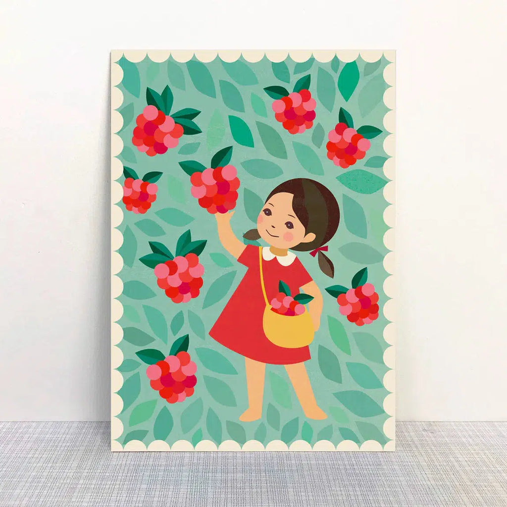 Monimari - Raspberry Girl postcard | Scout & Co