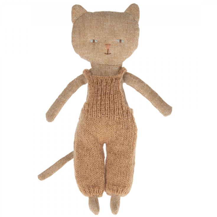 Maileg - Chatons kitten soft toy - Ginger in dungarees | Scout & Co