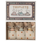 Maileg - Baby mice triplets in box - spotty bedding | Scout & Co