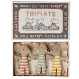 Maileg - Baby mice triplets in box - spotty bedding | Scout & Co