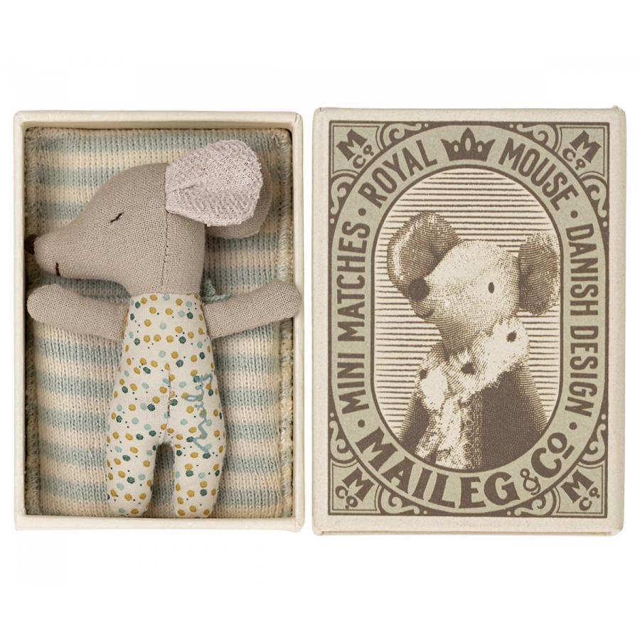 Maileg - Sleepy wakey baby mouse in box - boy | Scout & Co
