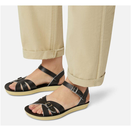 Saltwater Boardwalk Sandals - Black - Adult | Scout & Co
