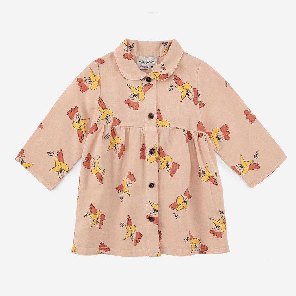 Bobo Choses - Mr O'Clock all-over woven dress - baby | Scout & Co