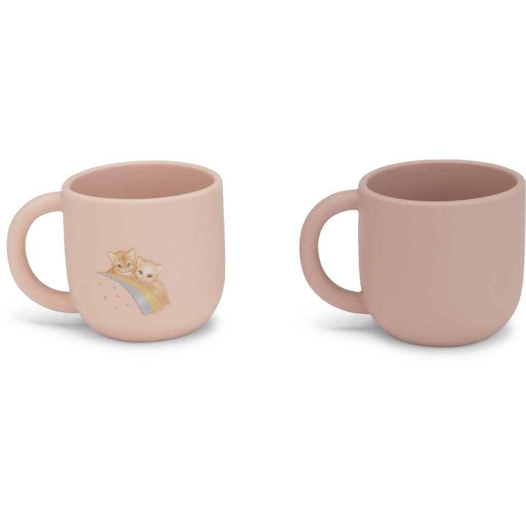 Konges Sløjd - Silicone cups - set of 2 - Rainbow Kitty | Scout & Co