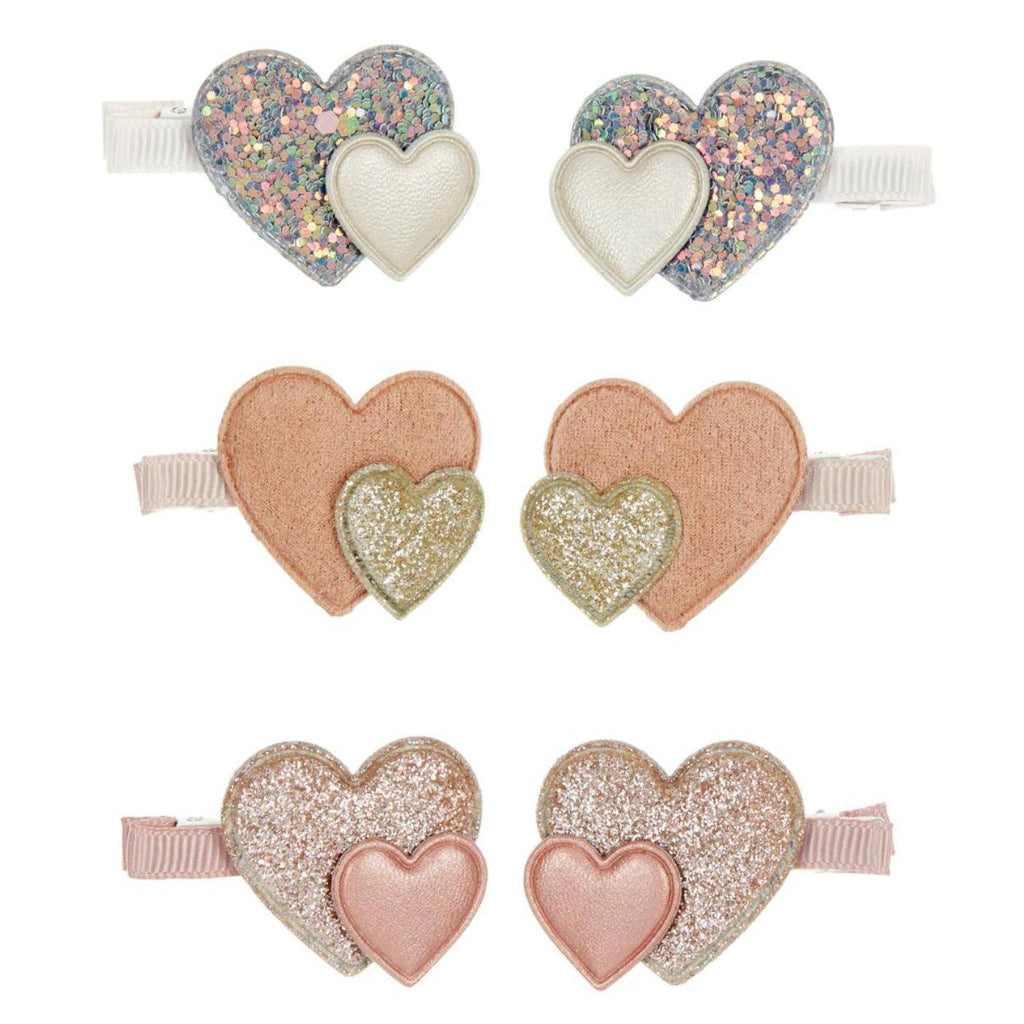 Mimi & Lula - Layered Heart mini hair clips | Scout & Co