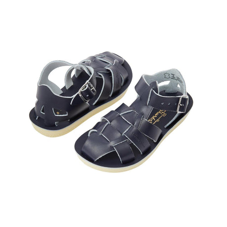 Saltwater Shark Sandals - Navy - Kids | Scout & Co