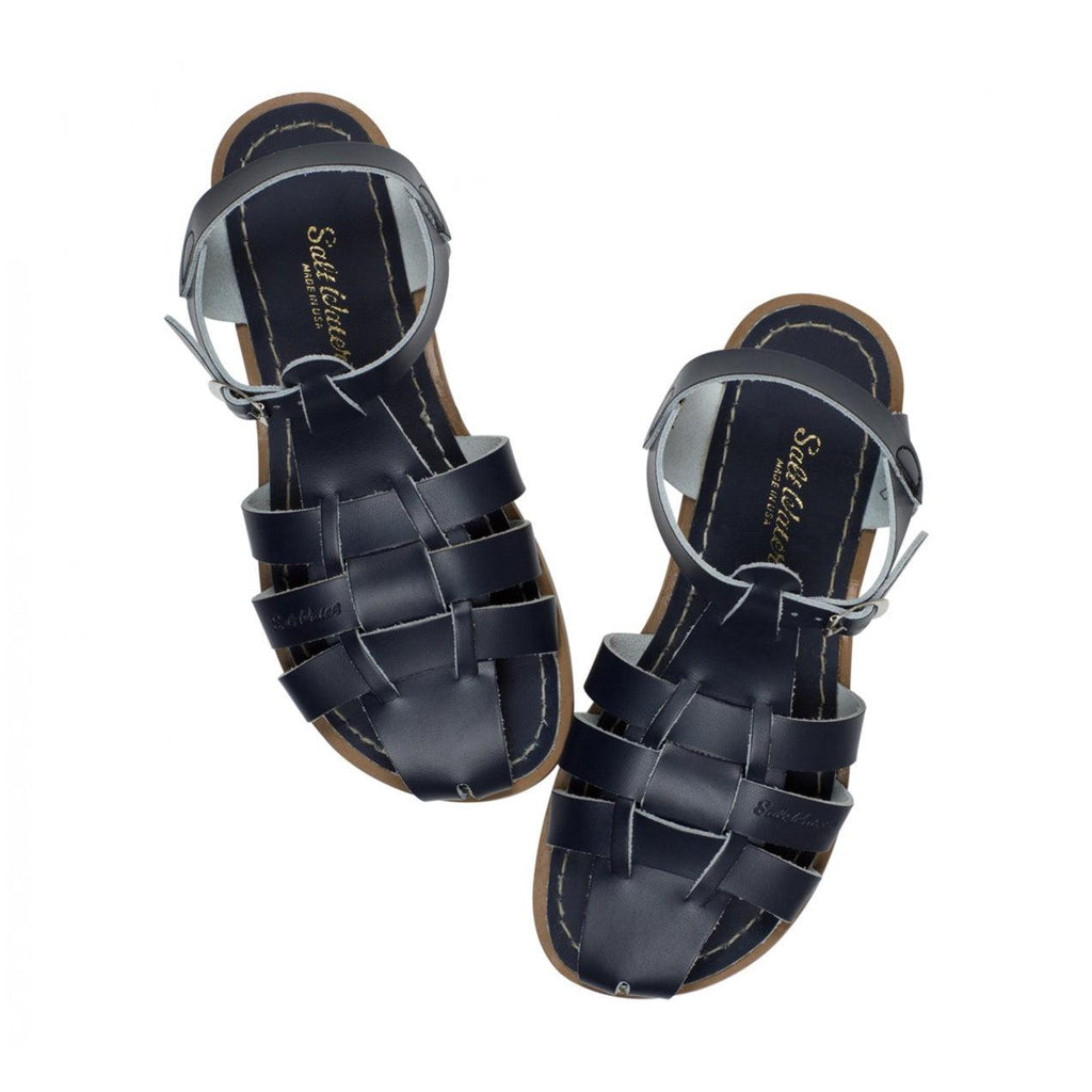 Saltwater Shark Sandals - Navy - Adult | Scout & Co