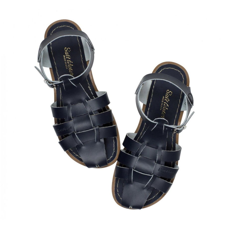 Navy saltwater sandals on sale