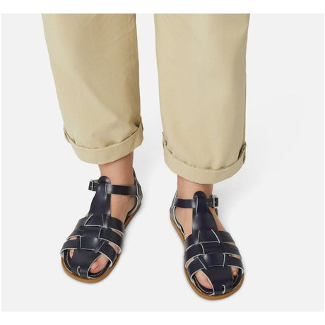 Saltwater Shark Sandals - Navy - Adult | Scout & Co