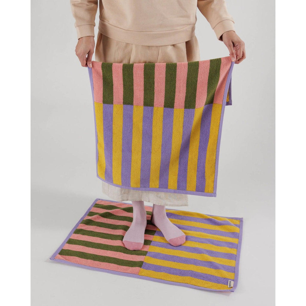 Baggu – Hand towels set of 2 - Sunset Quilt Stripe | Scout & Co