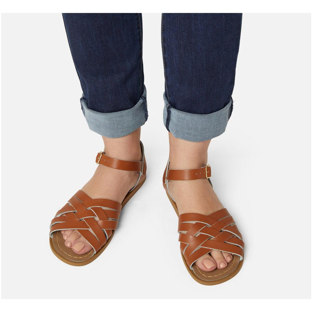 Saltwater Retro Sandals - Tan - Adult | Scout & Co