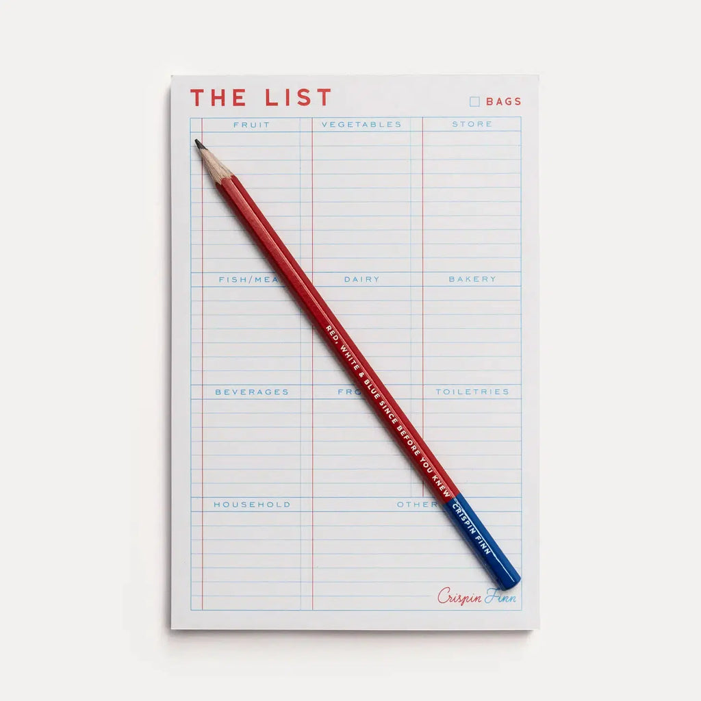 Crispin Finn - The List shopping planner notepad & pencil set | Scout & Co