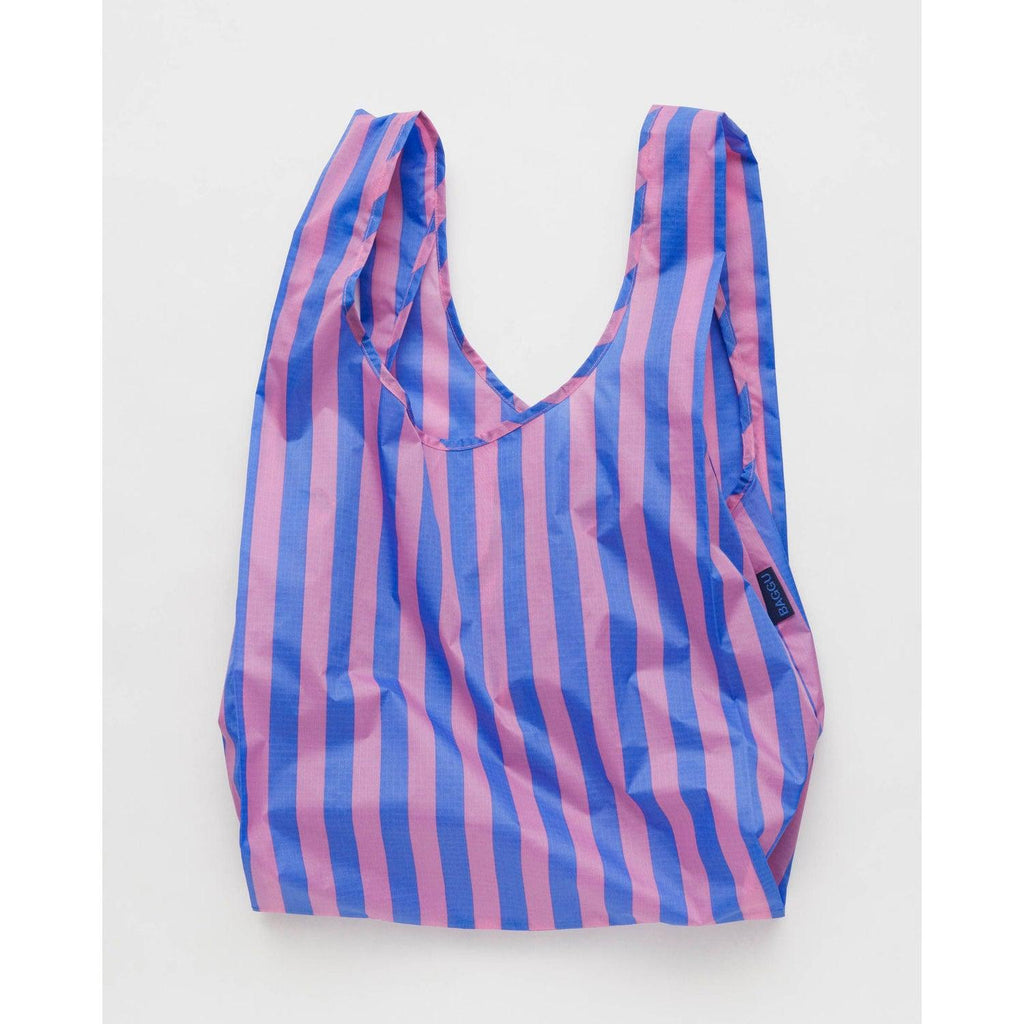Baggu – Standard Baggu reusable bag - Blue Pink Awning Stripe | Scout & Co