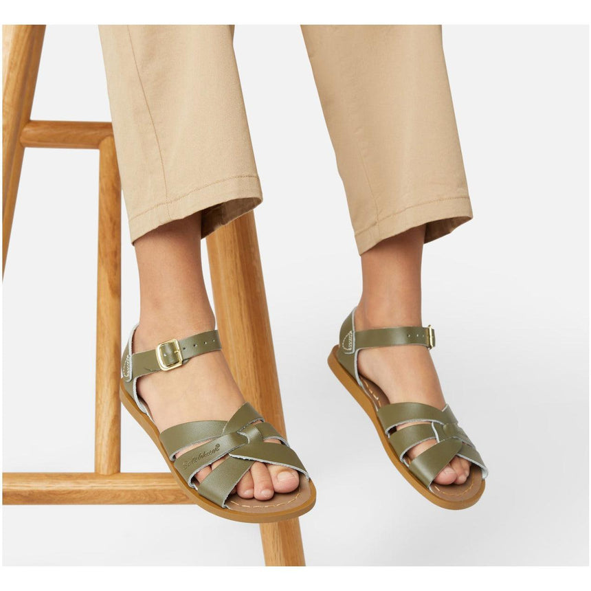 Saltwater Original Sandals - Olive - Kids | Scout & Co