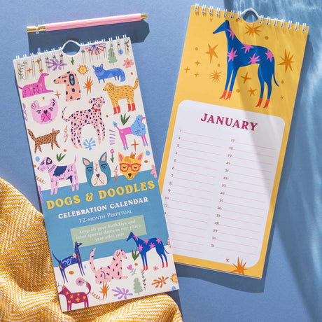 Undated Birthday Calendar | Dogs & Doodles | Scout & Co