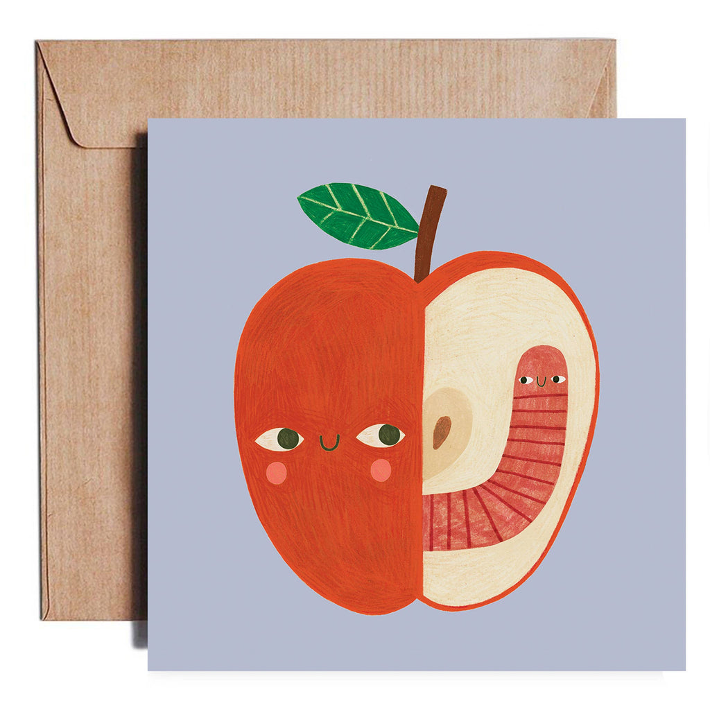 APPLE AND WORM card | Scout & Co
