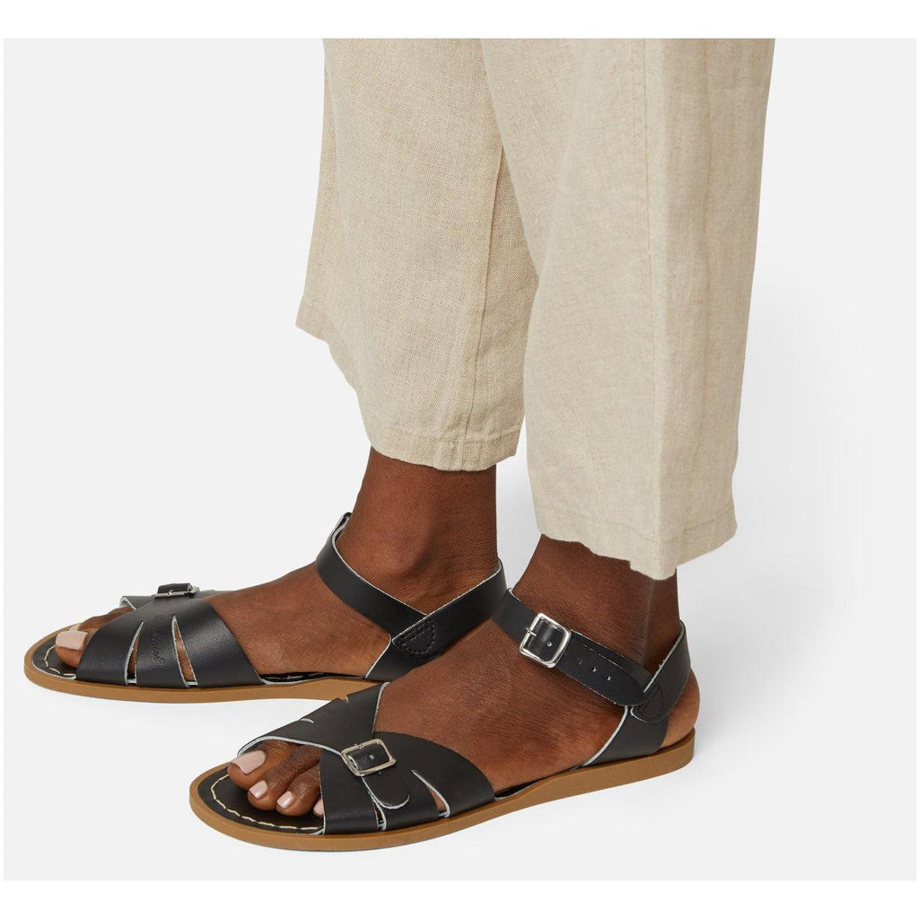 Saltwater Classic Sandals - Black - Adult | Scout & Co