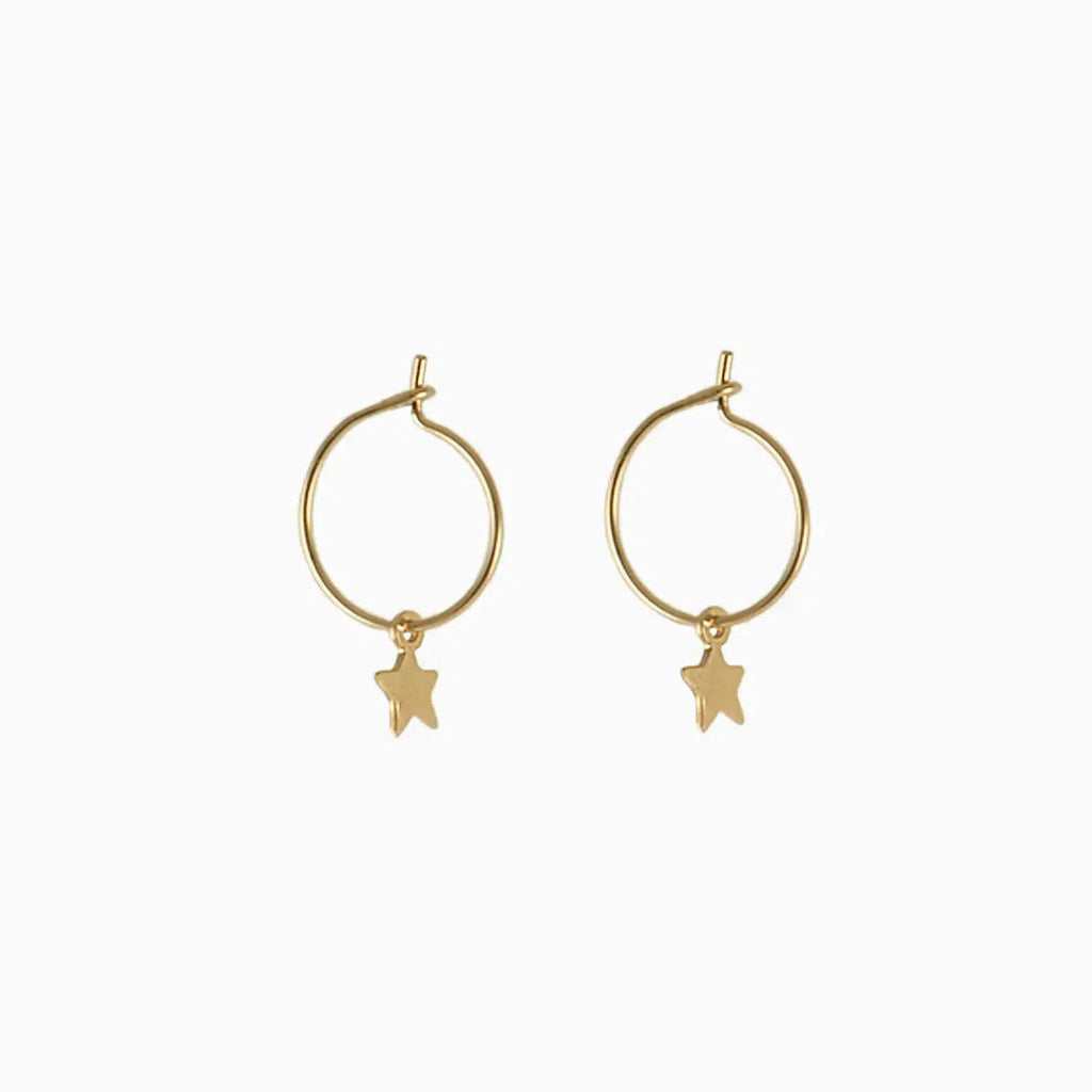 Titlee - Star hoop earrings | Scout & Co