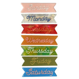 Eugenia Kids - Days Of The Week hair clips - set of 7 | Scout & Co