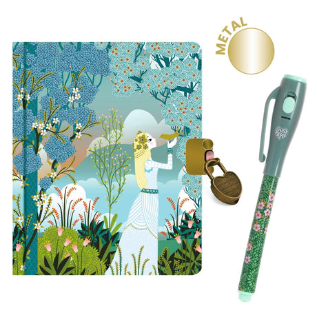 Djeco - Charlotte little secret notebook with lock, key and magic pen | Scout & Co