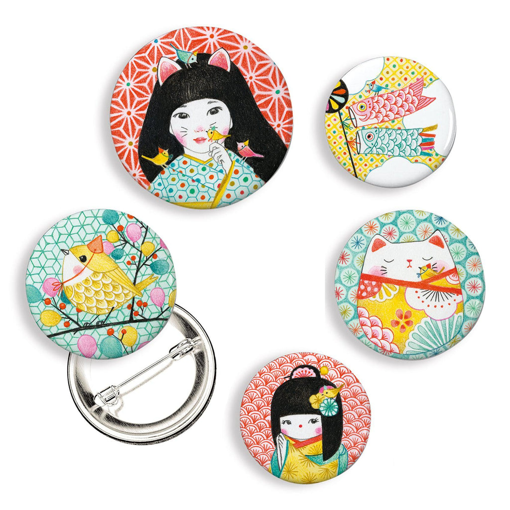 Djeco - Japan Lovely badges | Scout & Co