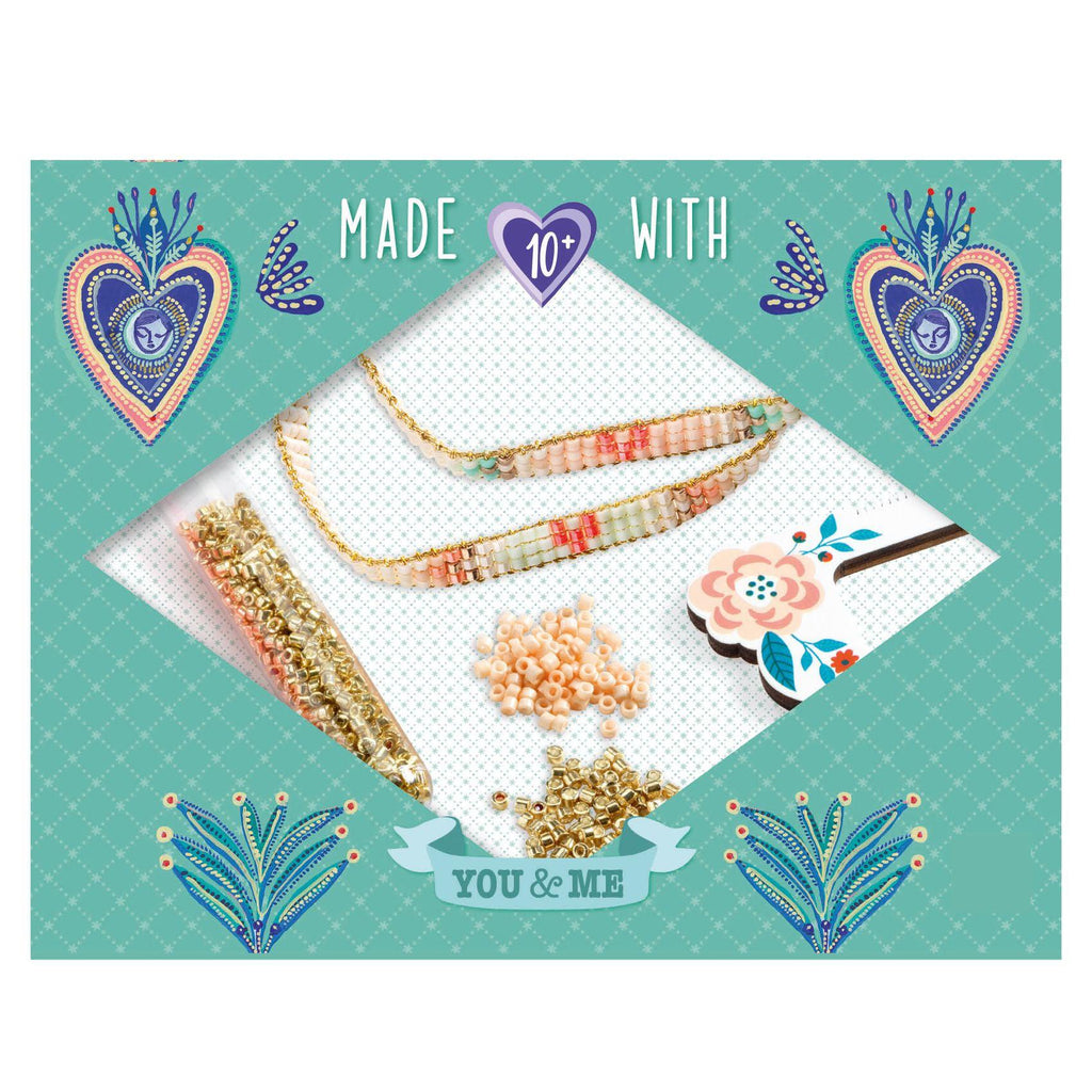 Djeco - You & Me Friendship Bracelets DIY kit - Miyuki and Hearts | Scout & Co