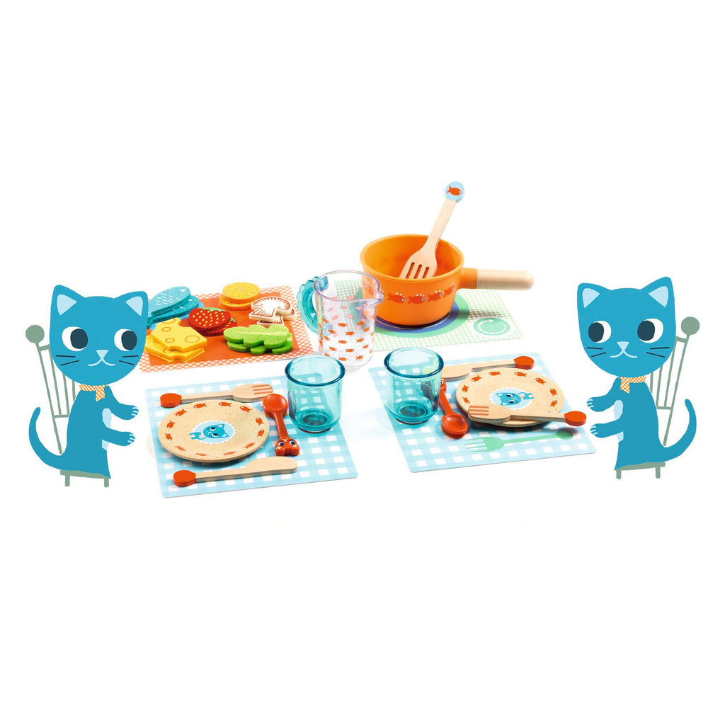 Djeco - Dinner Time Kittens tea set | Scout & Co