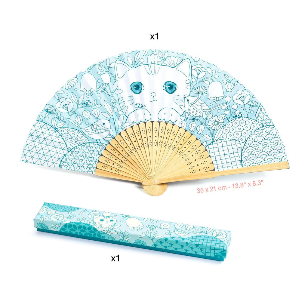 Djeco - Koneko DIY fan to colour in | Scout & Co