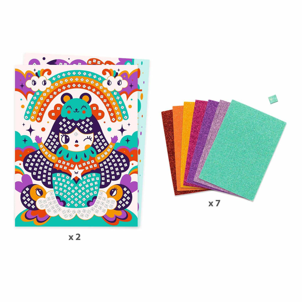 Djeco - Kokeshi mosaics craft set | Scout & Co