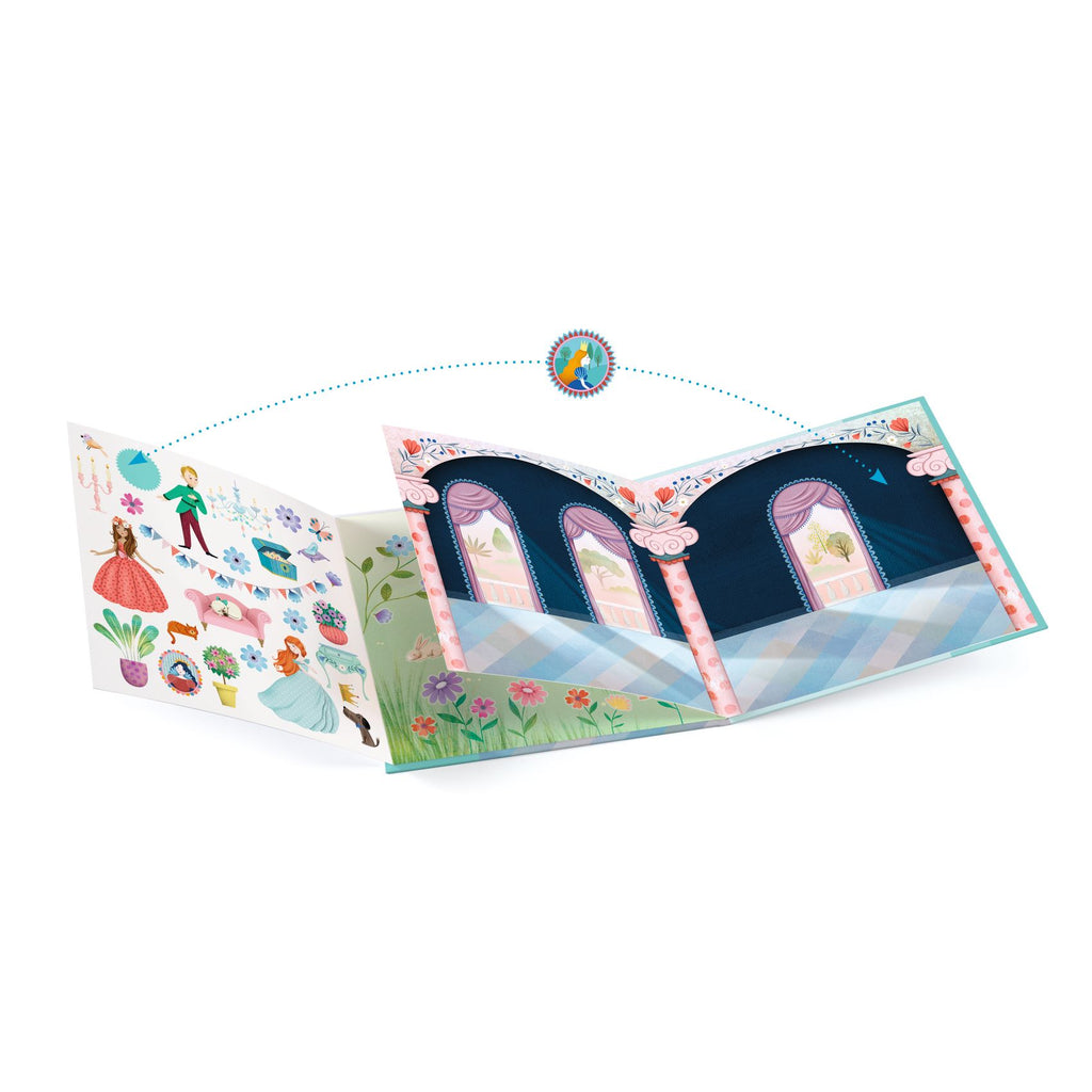 Djeco - Sticker Story reusable stickers set - Life In The Castle | Scout & Co