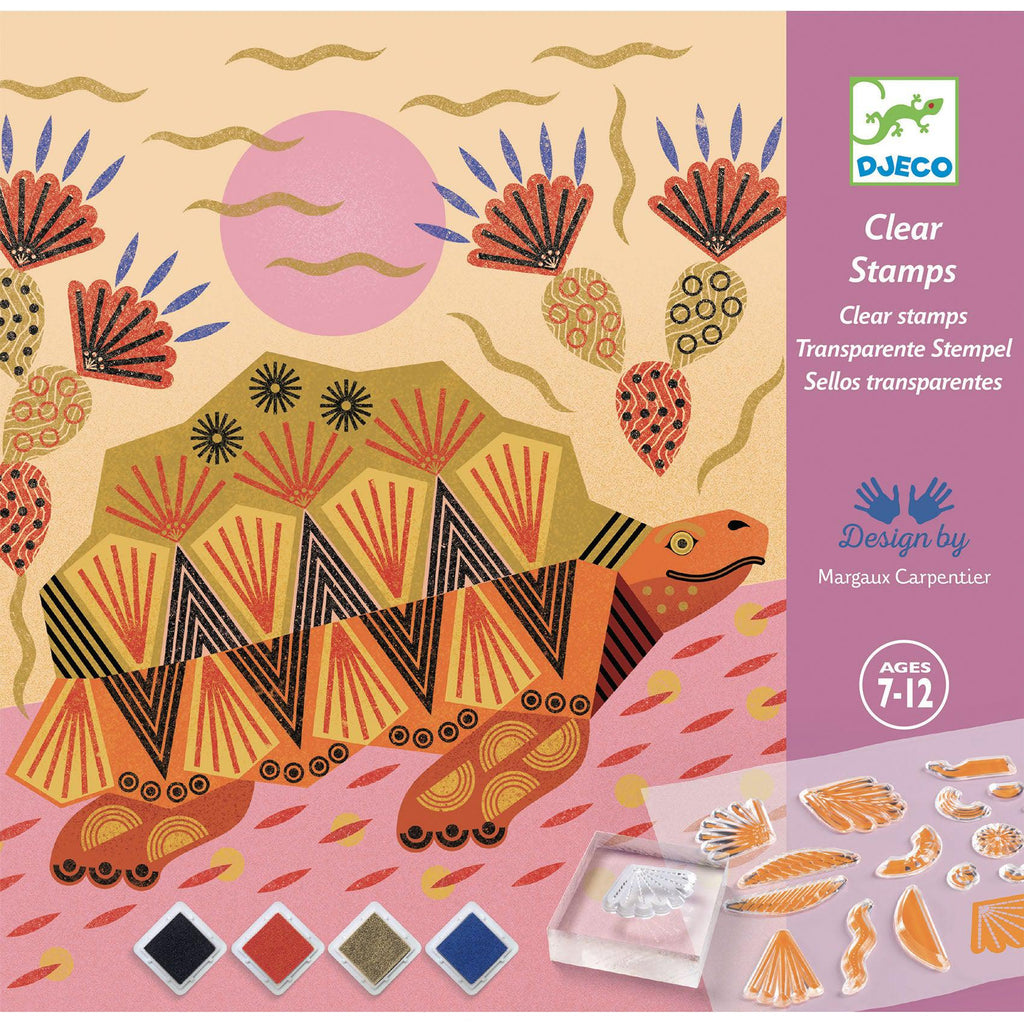 Djeco - Patterns & Animals clear stamps craft kit | Scout & Co