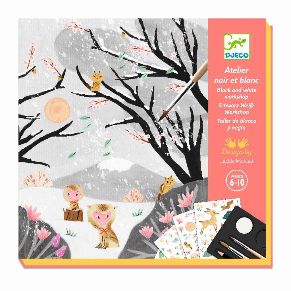 Djeco - The Last Snowfall painting & collage craft kit | Scout & Co