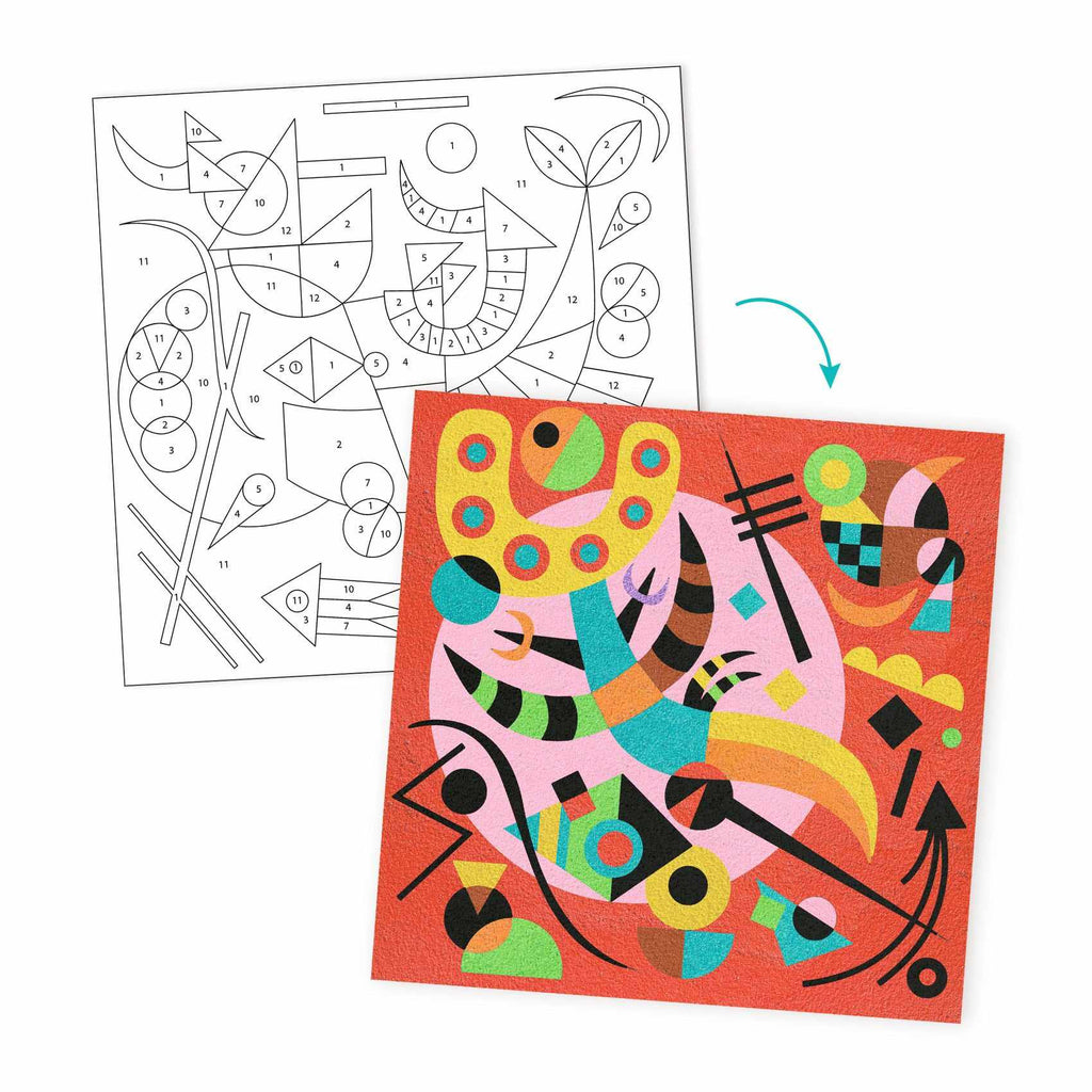 Djeco - Inspired By Vassily Kandinsky craft kit - Abstract | Scout & Co