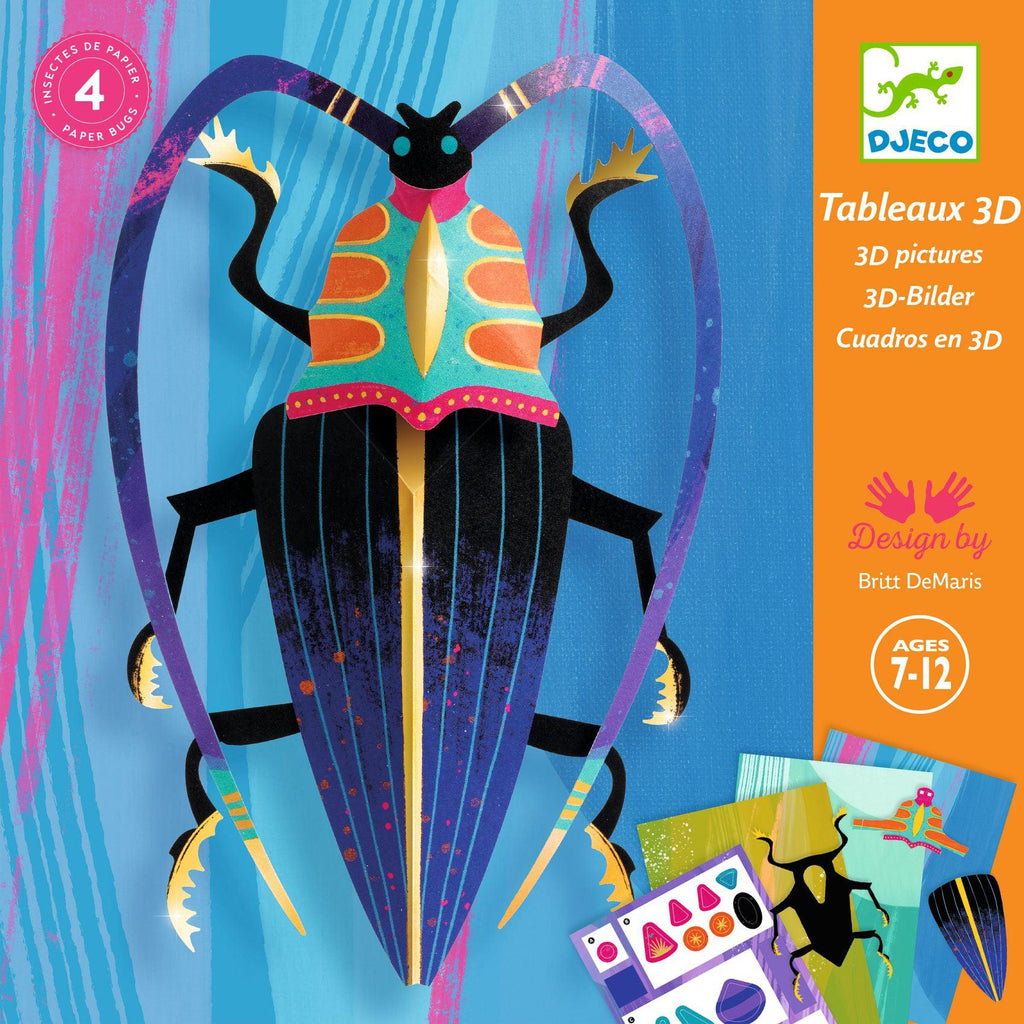 Djeco - Paper Bugs 3D pictures craft kit | Scout & Co