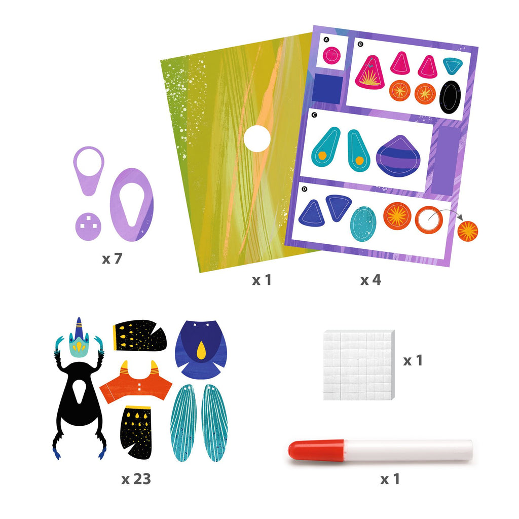 Djeco - Paper Bugs 3D pictures craft kit | Scout & Co