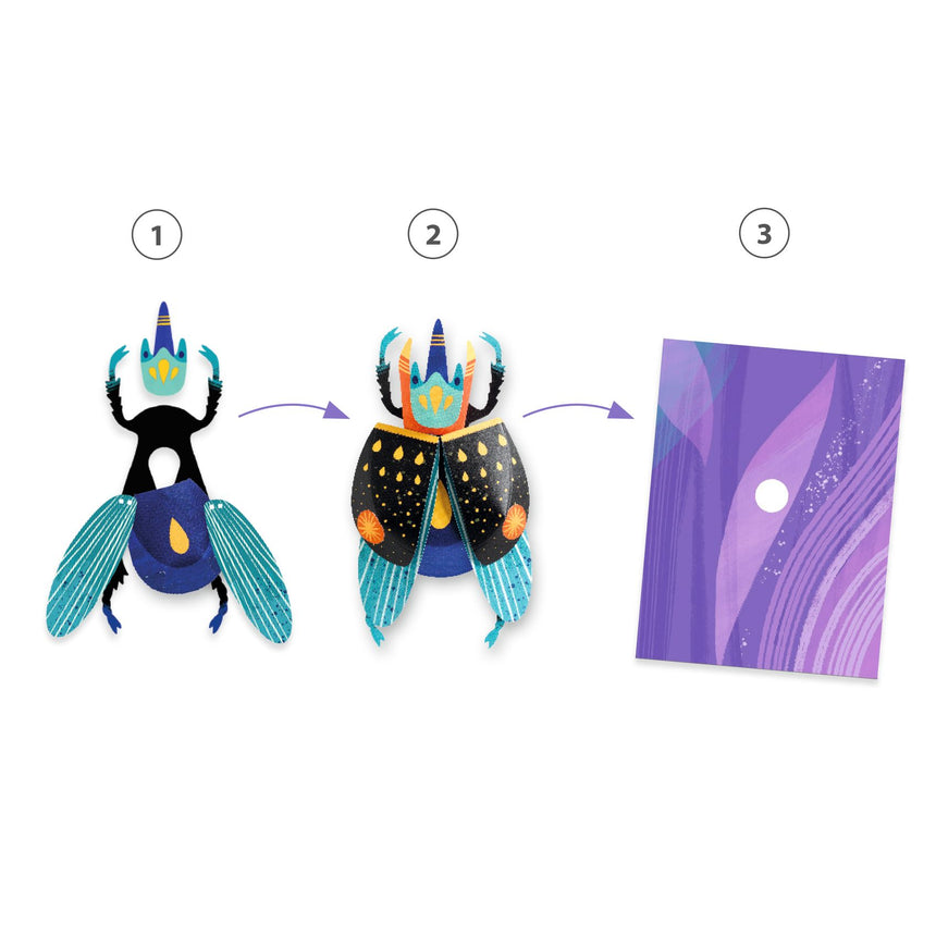 Djeco - Paper Bugs 3D pictures craft kit | Scout & Co