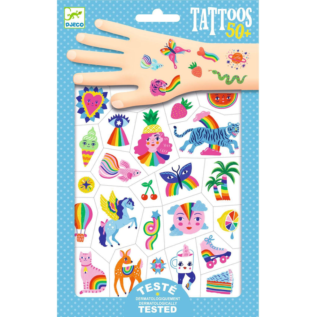 Djeco - Rainbow temporary tattoos | Scout & Co