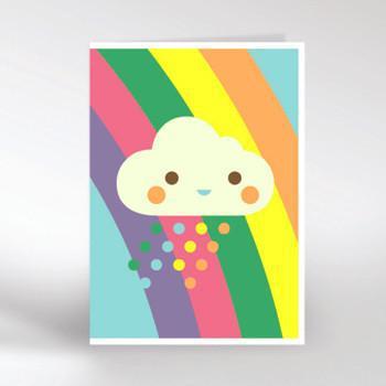 Dicky Bird - Cloud and rainbow card | Scout & Co