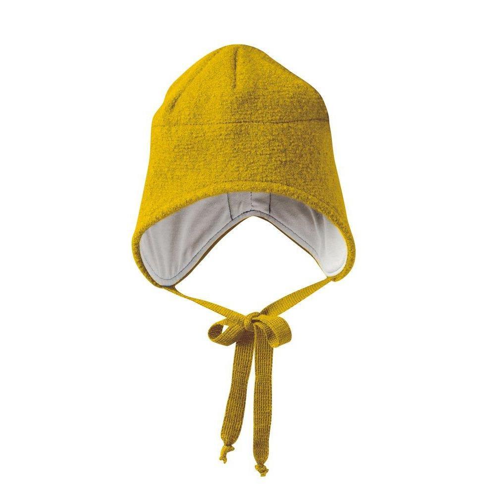 Disana - Boiled merino wool hat - Curry | Scout & Co