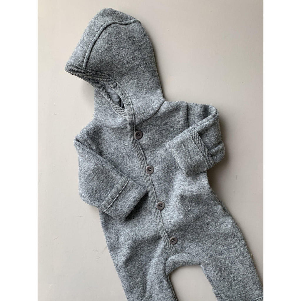 Disana - Boiled merino wool overalls - Grey | Scout & Co
