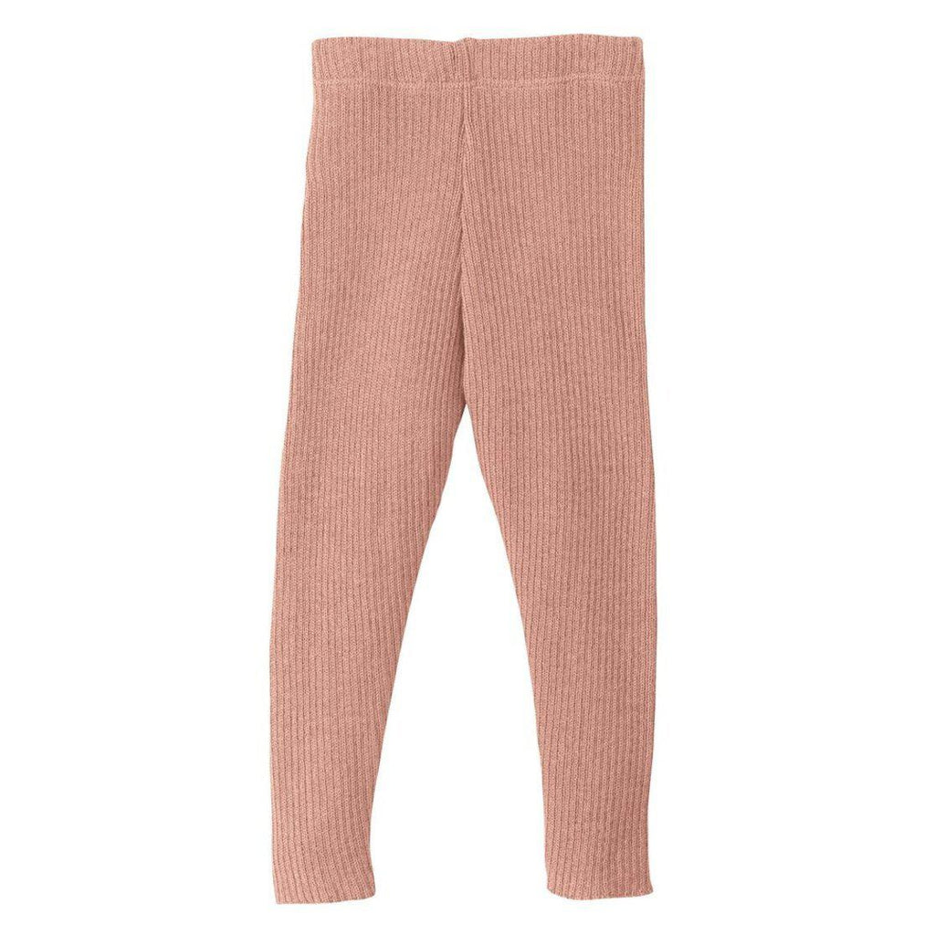 Disana - Merino wool knit leggings - Rose pink | Scout & Co