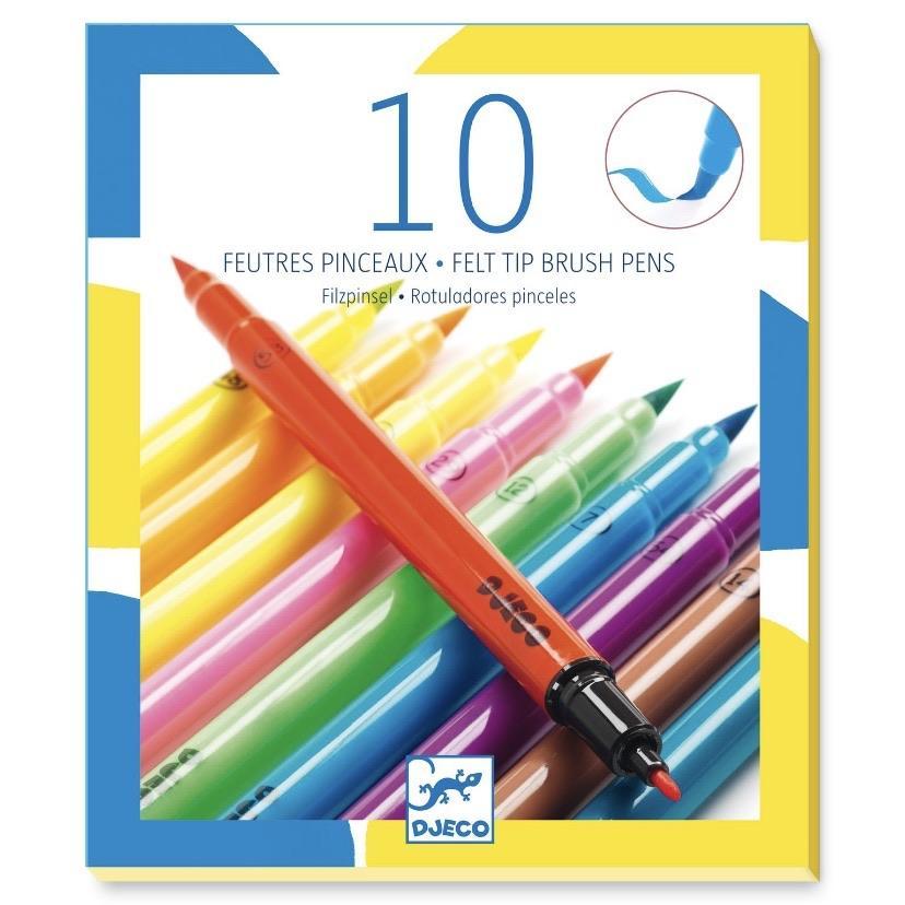 Djeco - 10 double-ended felt tip pens - pop | Scout & Co